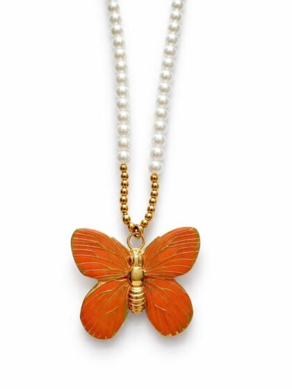 Collana perla fiorita